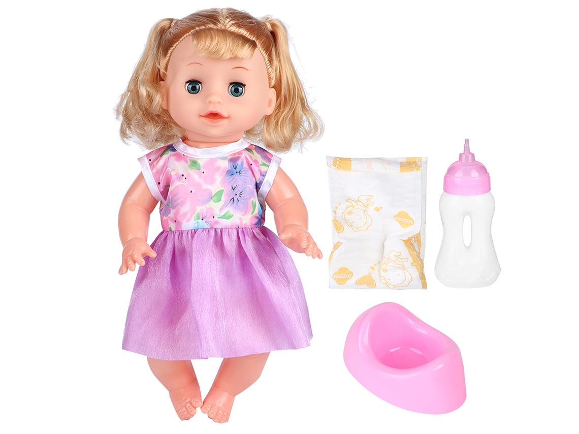 Muñeca Infantil Educativa Con Efectos De Sonido, Juguete Para Juegos De Imitación Sy004-9 Con Ropa Floral.