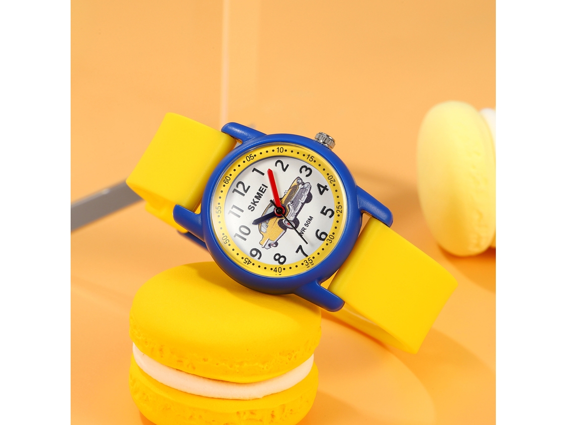 Reloj Deportivo Impermeable Skmei 2157 Con Dibujos Animados Para Niños