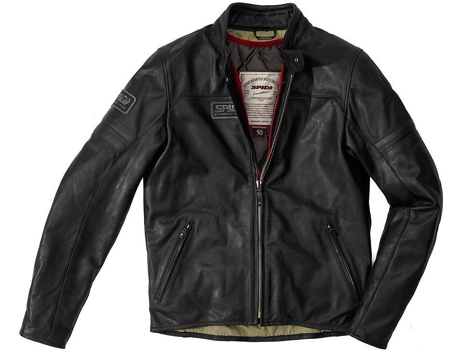 Abrigo para Hombre SPIDI Vintage Negro para Motociclismo (52)