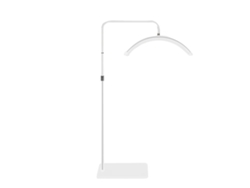 Lámpara de pie LED, brillo y temperatura de color ajustables, HD-M6X blanca
