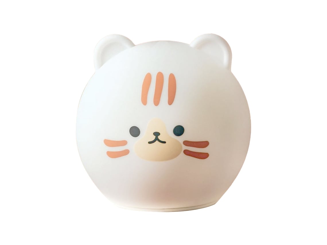 2026-lámpara De Noche De Silicona Gatito Lindo Recargable Usb 1200mah Batería Led Para Decoración Hogar Dormitorio