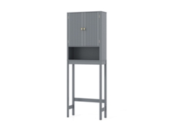Mueble de baño NORTHIX con estante ajustable, color gris.