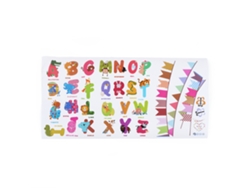 MEOIRUERY Adhesivos Extraíbles Animales Pegatina Decoración para Habitación Infantil Guardería [Letras Inglesas]