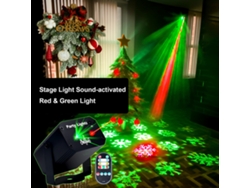 2026-proyector De Luces De Escenario Con Activación Por Sonido Patrones Rojo Y Verde Para Dj Disco Fiesta Club Baile