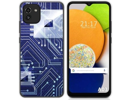 Carcasa para Samsung Galaxy A03 TUMUNDOSMARTPHONE Dibujos Circuito Multicolor