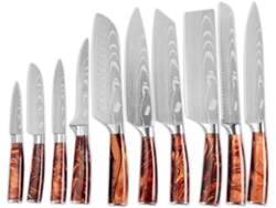 Los Cuchillos De Chef Están Fabricados En Acero Inoxidable Alta Calidad, Resistente Al Óxido, La Corrosión Y