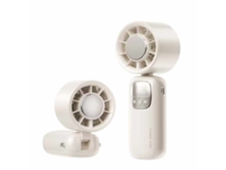 Ventilador Portátil Para Semiconductores Con Pantalla Digital Usb Blanco