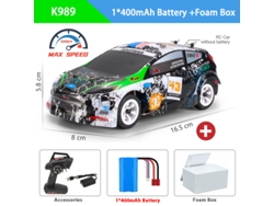 Mini coche de carreras RC K989 128 4x4 2,4 g de alta velocidad, de aleación, todoterreno, para derrapar