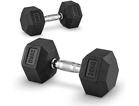 Mancuernas hexagonales de 20kg BEHUMAX