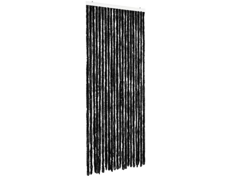 vidaXL Cortina mosquitera de chenilla gris antracita 90x220 cm