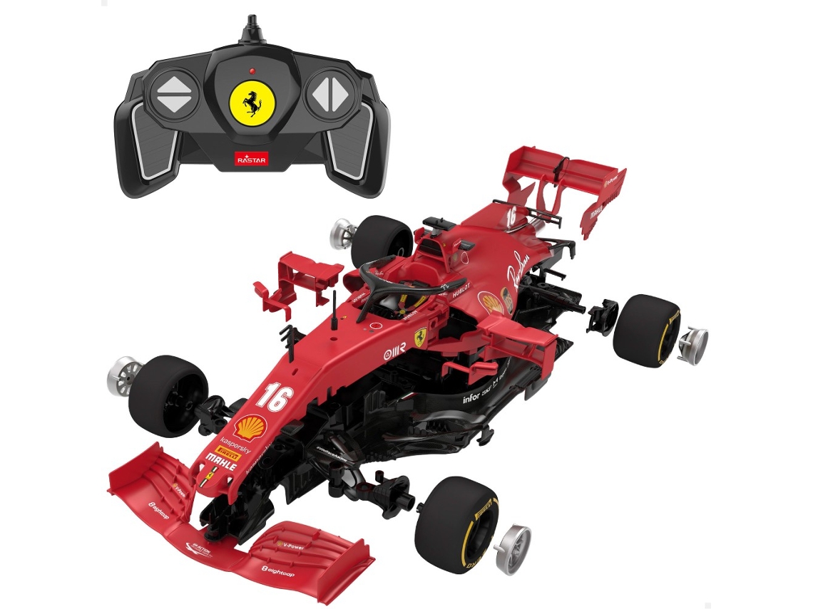 RASTAR Coche radiocontrol para montar 2021 Ferrari F1 SF1000 1:16