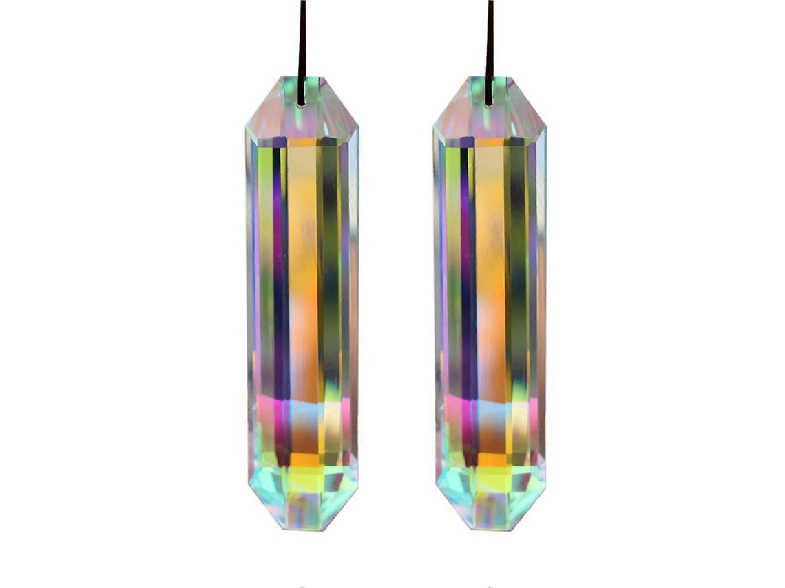 1 pieza de cristales con efecto arcoíris, prismas brillantes, herramienta moderna para crear un efecto arcoíris en vehículos.