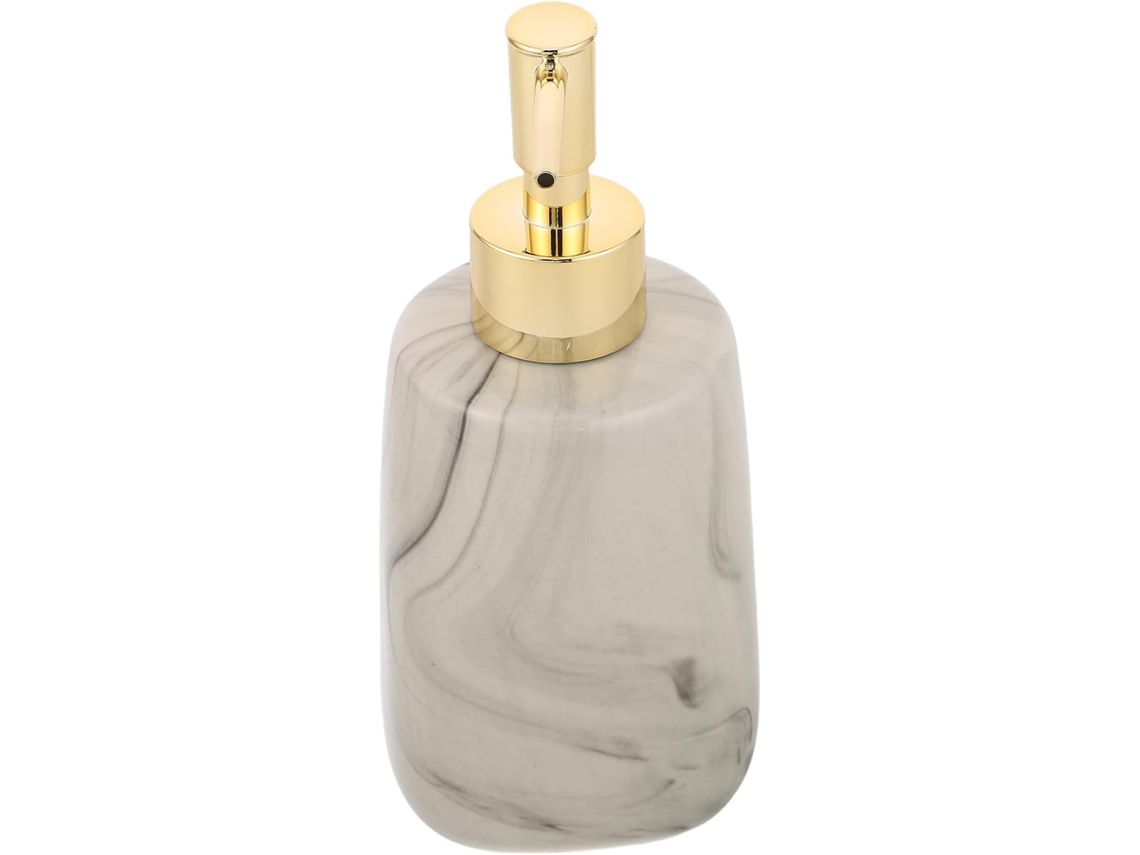 Dispensador De Jabón Líquido De Cerámica Con Acabado De Mármol, 350 Ml, Para Cocina.