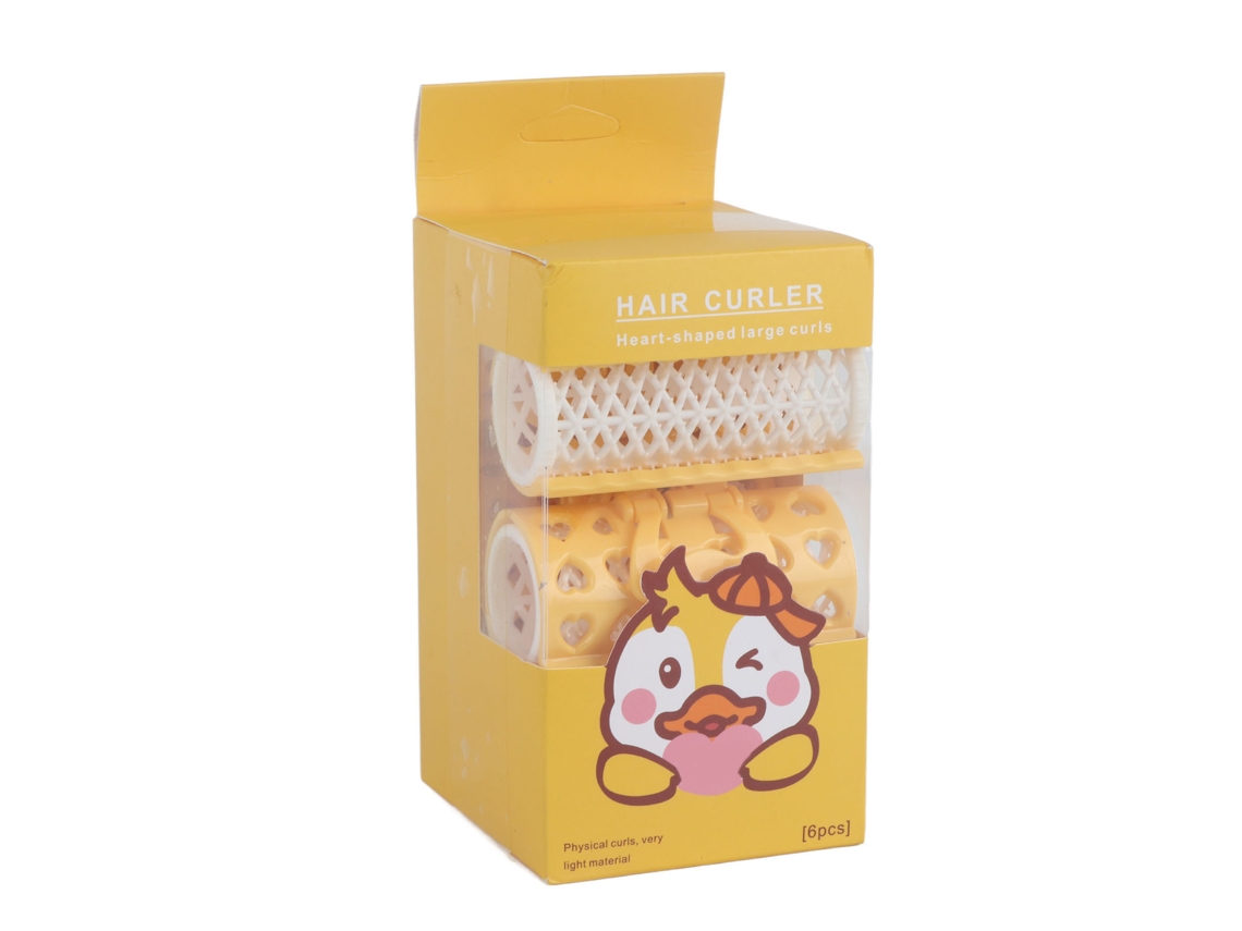 Juego de 6 rulos para el cabello, modelo 2026, herramientas portátiles para peinar el cabello en casa y en salones de belleza, 1.2 x 2.8 pulgadas.