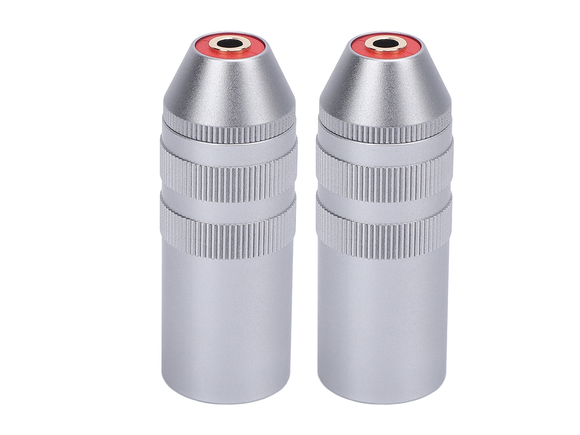 2 Adaptadores Xlr De 4 Pinos Para 3.5mm Fêmea Estéreo Balanceado Para Microfone E Mixer