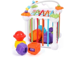 Cubo De Actividades Montessori Bblike, Juguete Para Clasificar Formas Para Bebés De 1 Año.