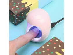 Mini secador de uñas de un solo dedo, secador de gel portátil con lámpara UV LED, máquina multifuncional de secado y curado con doble fuente de luz GOKOCO