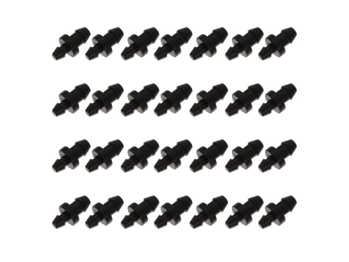 Tapones De Plástico Negro Para Tubos De Riego Por Goteo, Paquete De 150 Unidades.