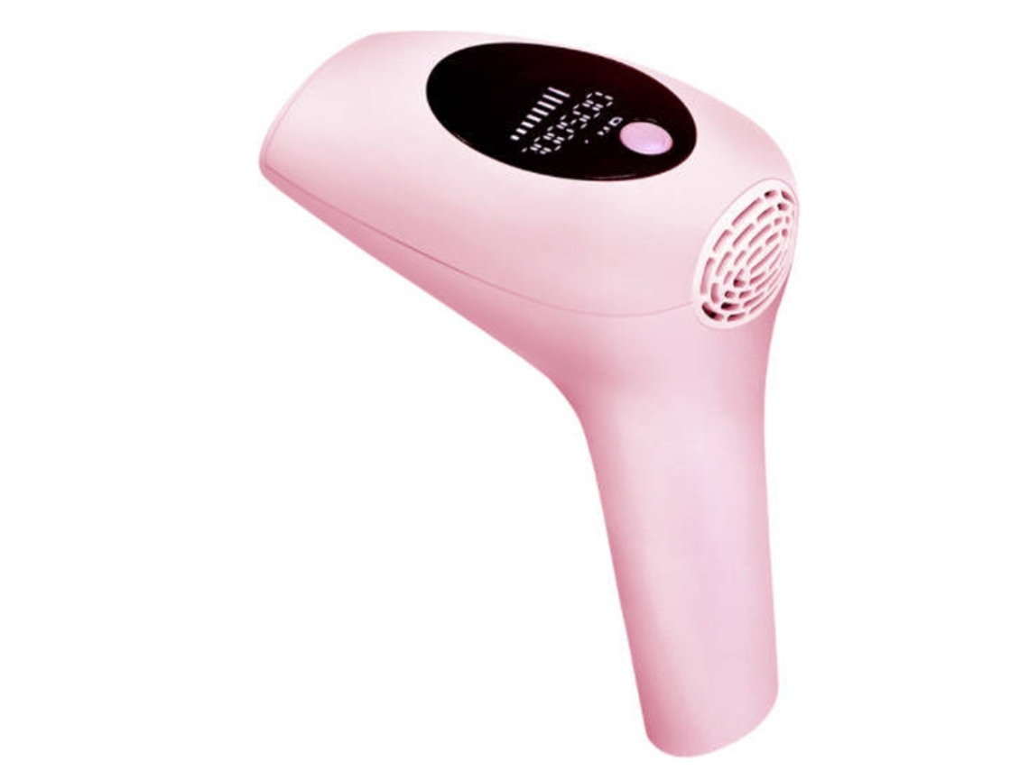 Depilación láser IPL permanente, 900.000 destellos, ideal para todo el cuerpo (rosa)