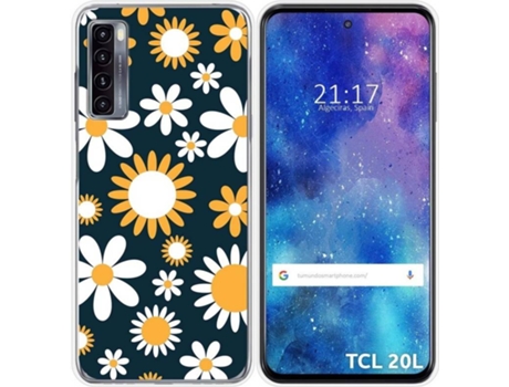 Carcasa TCL 20L TUMUNDOSMARTPHONE Dibujos Transparente Flores 08 Multicolor
