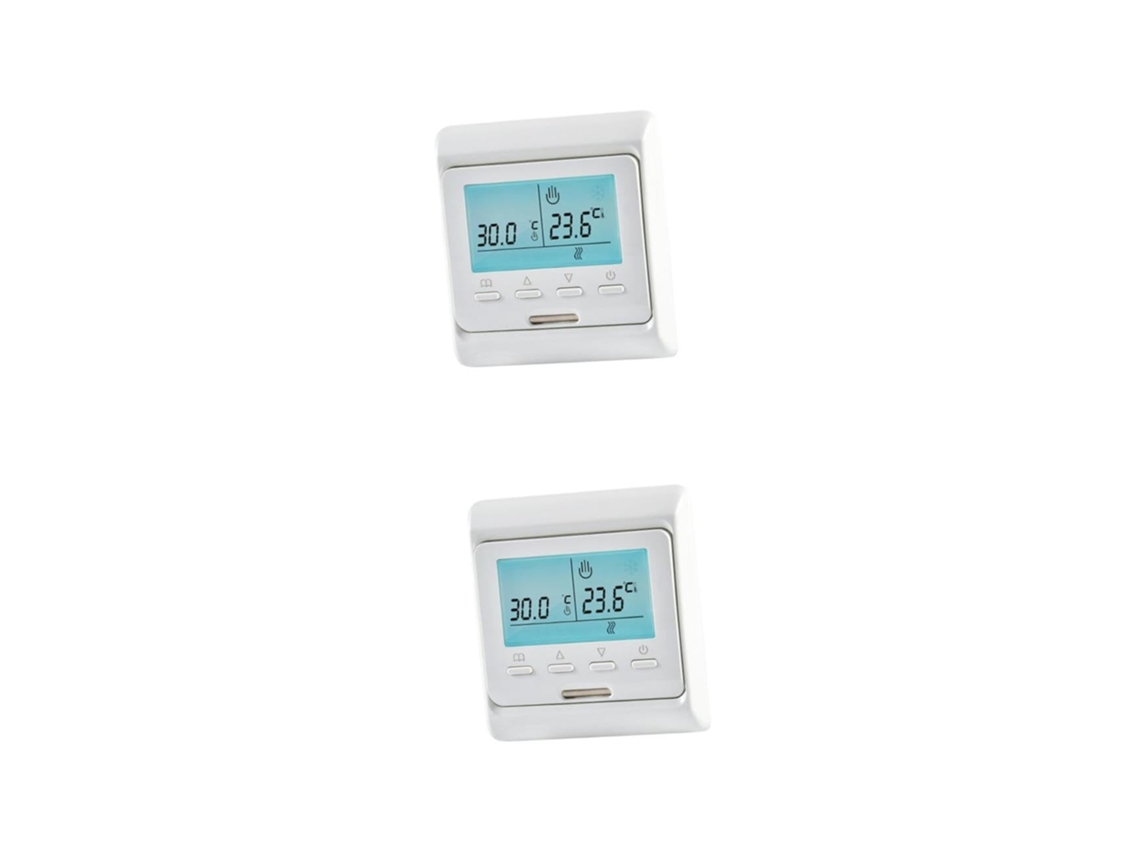 2 Termostatos Inteligentes Para Calefacción Por Suelo Radiante Programable En El Hogar.