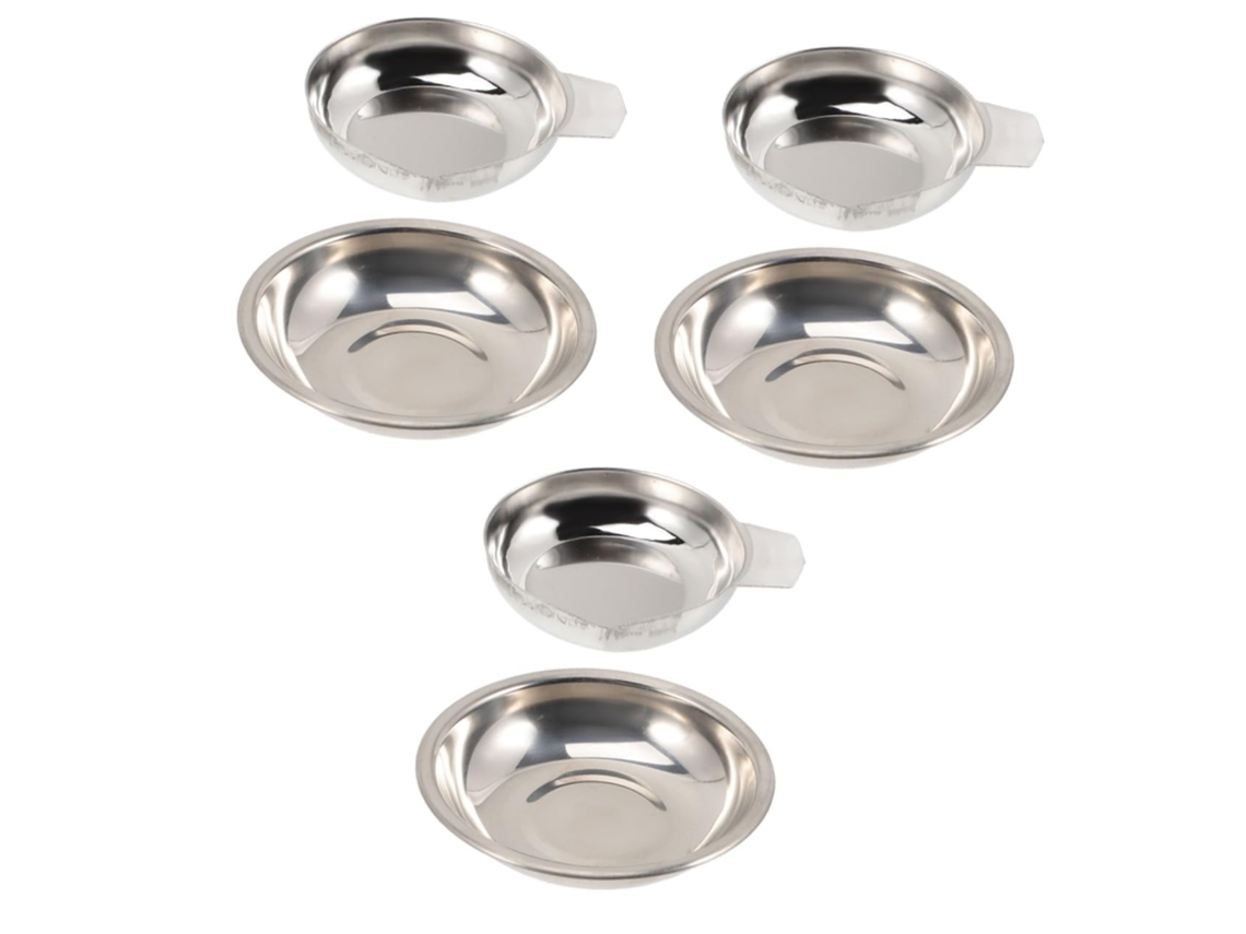 Bandeja De Pesaje Electrónica Nuobesty De 6 Piezas, De Acero, Para Joyería Y Alimentos, Herramientas De Pesaje
