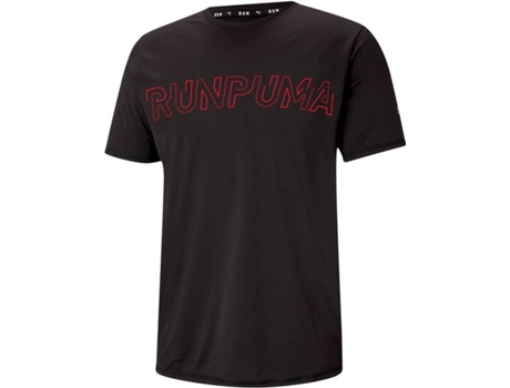 Camiseta de Hombre para Running PUMA Logo Negro (L)