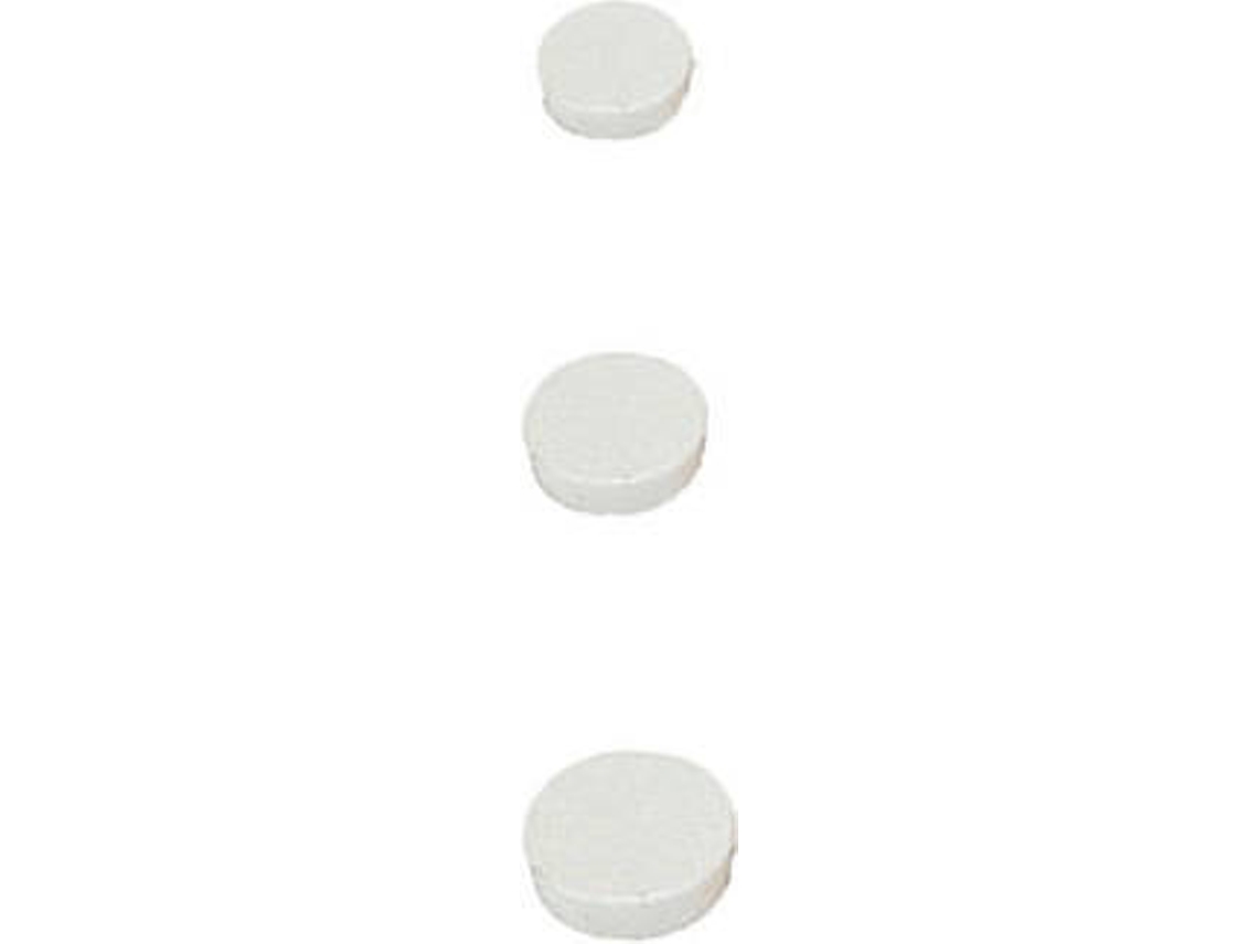 Conjunto de 10 Imanes BI-OFFICE IM131609 (Blanco - 3cm)