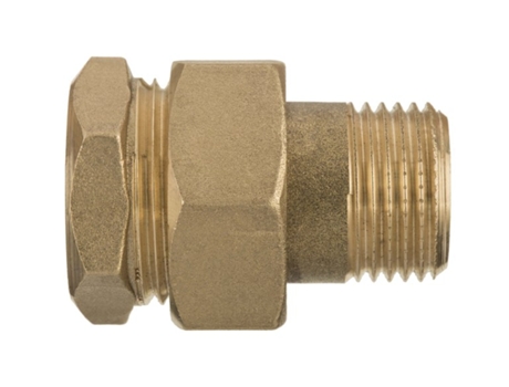 Conexión de Tubo con Rosca de 3/4, Unión de Conexiones en Tubo Roscado de 25 mm, Unión de Conexiones Hembra x Macho en Latón