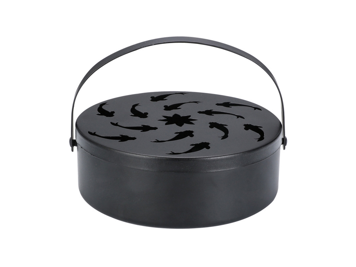 Soporte Hueco De Hierro Para Quemador De Incienso Con Asa Para Un Quemador De Incienso Redondo Seguro.