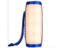 YUYSAN TG157 Altavoz Bluetooth portátil subwoofer impermeable al aire libre Hifi TF FM Radio con LED azul