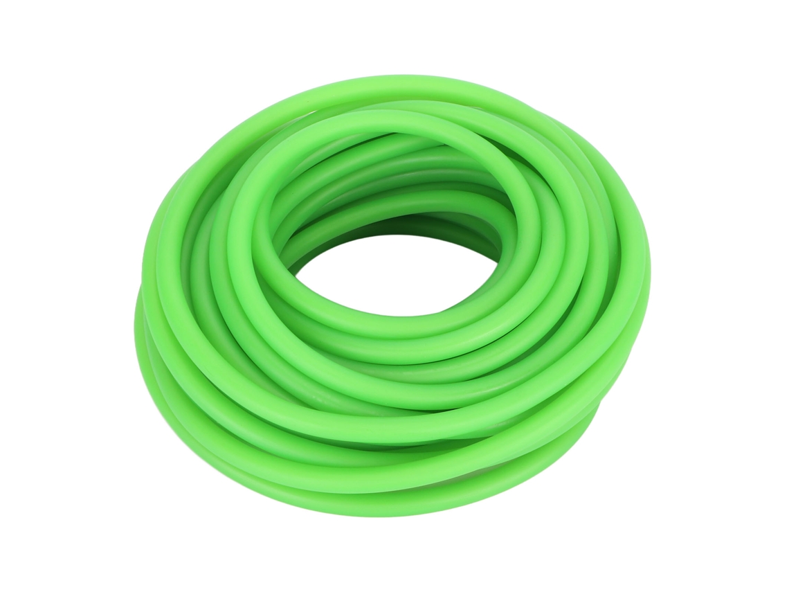Tubo De Latex Para Funda Elástica 32.8ft Rebote Rápido Plano Natural Para Diy Funda Elástica Verde Fluorescente