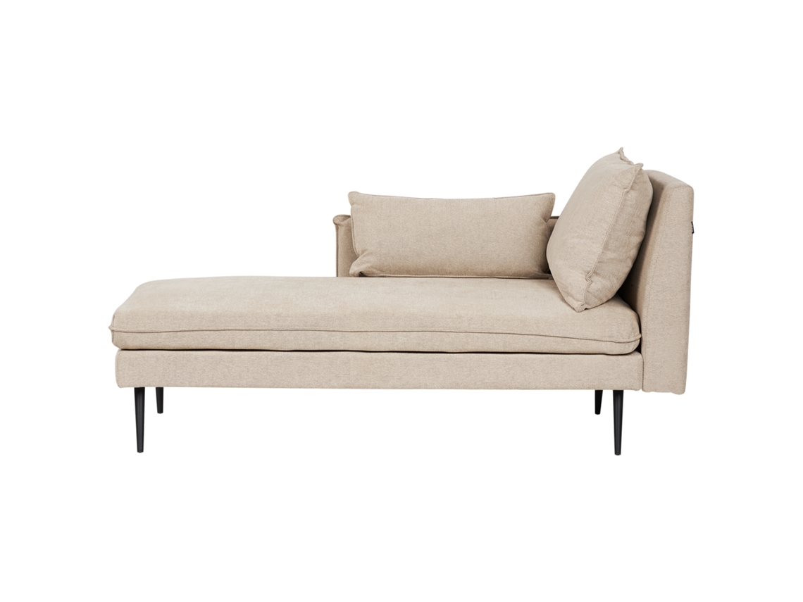 Chaise longue BELIANI Yerres de Poliéster Beige 168x87x79