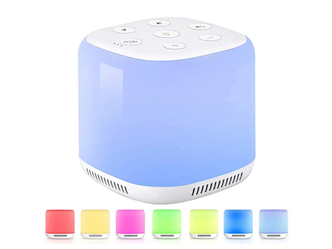 Luz nocturna portátil para dormir con carga USB, 40 sonidos relajantes y apagado automático (Siurn)