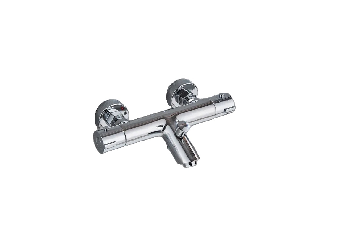 Grifo de ducha termostático para baño, construcción de cerámica duradera, elegante acabado cromado, tipo OEM