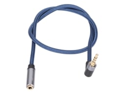 Cable De Extensión De Audio De 3,5 Mm Hembra A Macho De 90°, 4 Conductores, Estéreo, Para Reproductor De Mp3, Pc Y Smartphone.