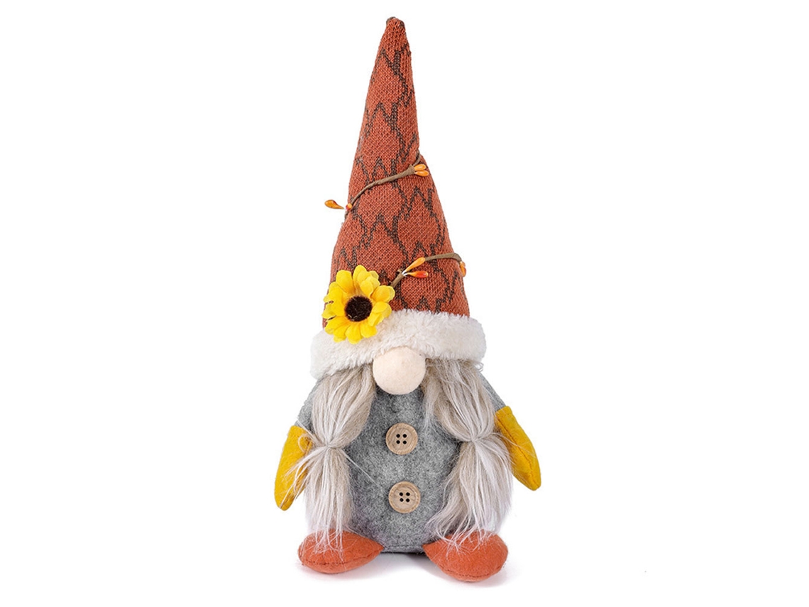 Adorno De Girasol De Peluche Enano Para Festival De Otoño, Muñeco De Cosecha Para El Hogar, Sin Rostro, Lindo
