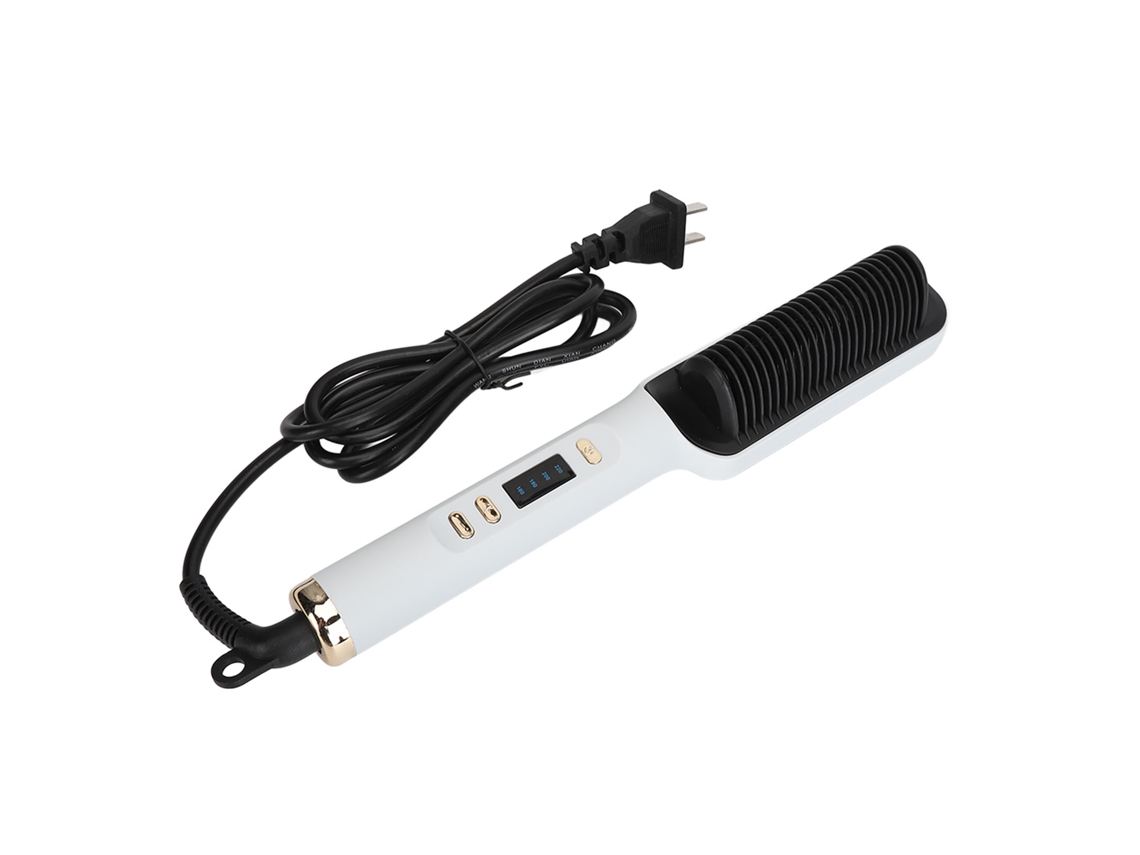 Peine Alisador De Cabello 2 En 1 Con Iones Negativos Para Cabello Liso Y Rizado.