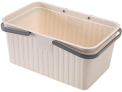 Cesta de plástico portátil para la ducha, ideal para el baño, seca y transpirable. Slowmoose