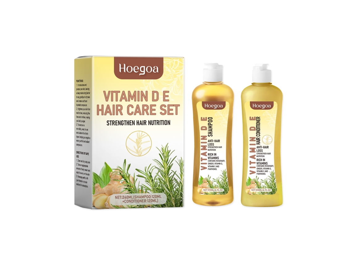 Champú y acondicionador de romero para aumentar el volumen del cabello.