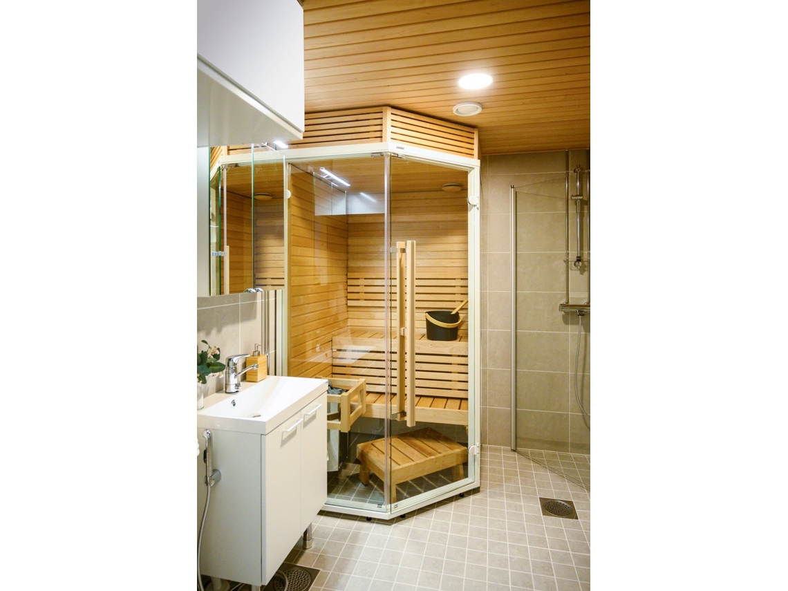 Sauna de esquina Sirius 1440 x 1240