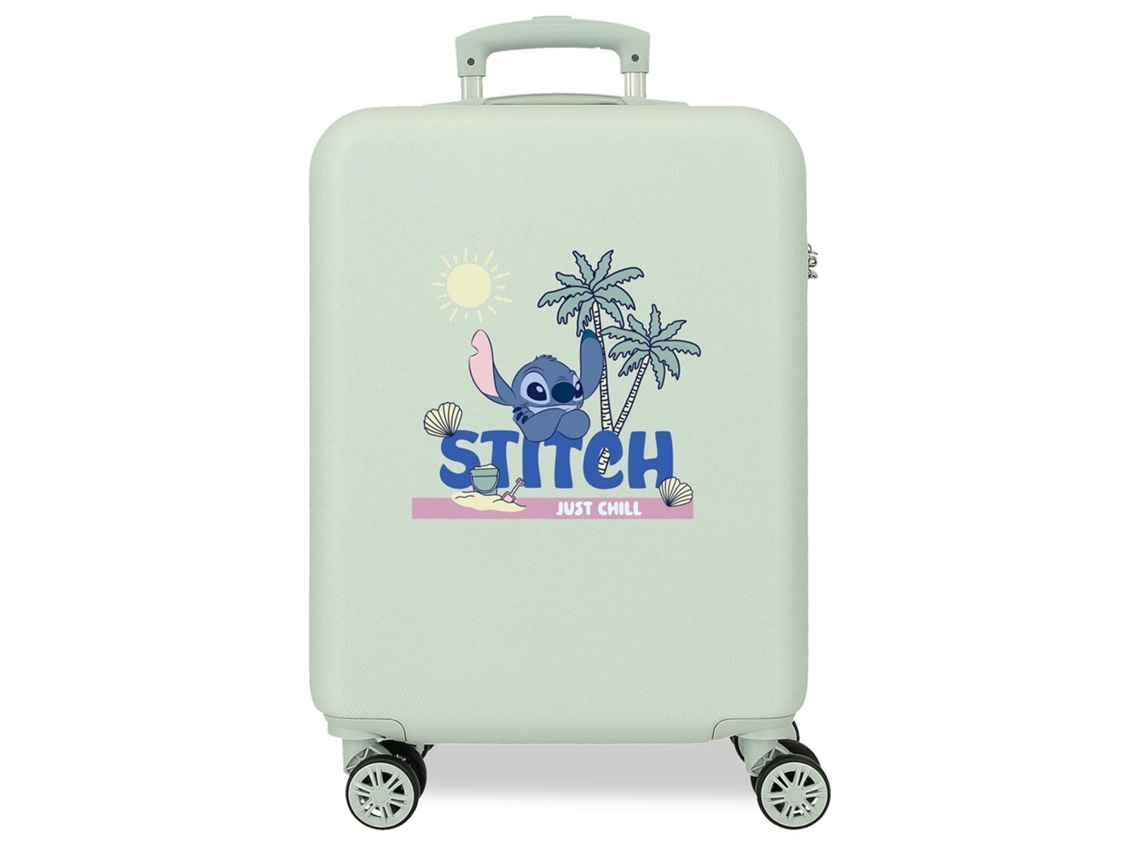 Disney Maleta De Cabina Abs Rígida Stitch Just Chill Verde