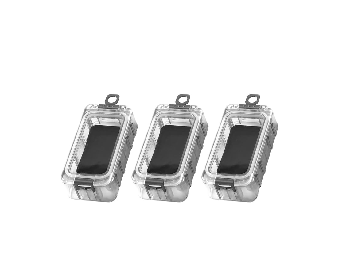 2026rebe-caja De Herramientas De Pesca Con Magneto Y Sellado Impermeable Glow En La Oscuridad Para Bait Y Lures Empaquetado De 3 Piezas Negro