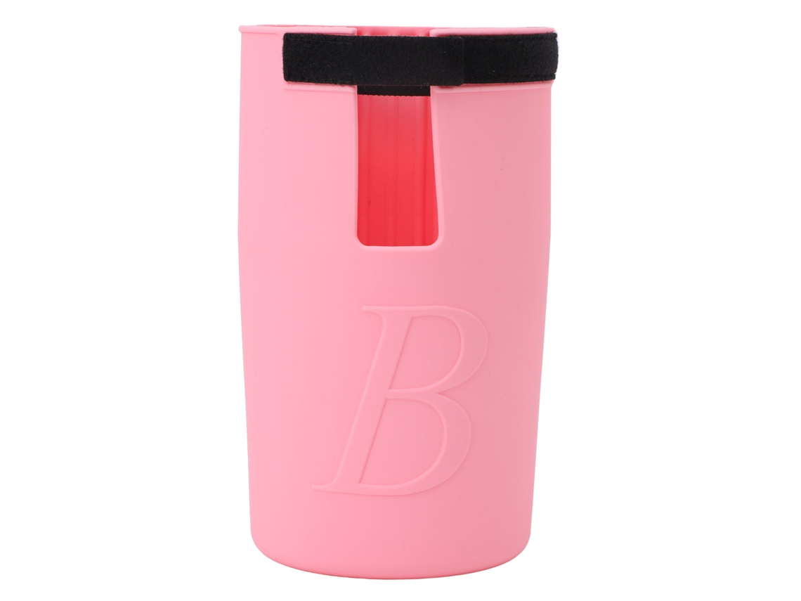 Porta Bebidas Para Bolso De Playa Silicona Ajustable Adjunto Para Todos Los Bolsos De Playa Rosa Claro