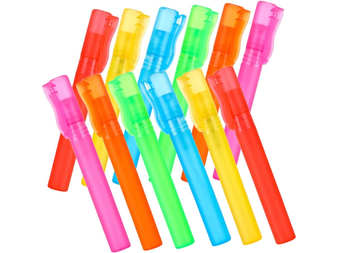 Paquete De 12 Mini Frascos De Perfume Recargables, Portátiles Y A Prueba De Fugas.