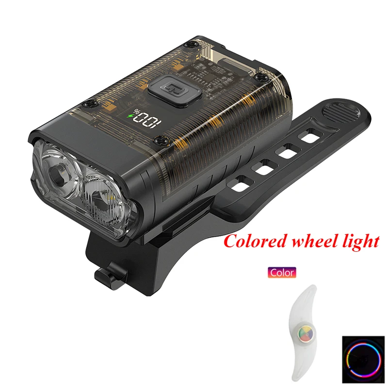 Faro LED para bicicleta T6 de 1300 lm, recargable por USB, resistente al agua, ideal para ciclismo y scooter nocturnos. Aeuzwr