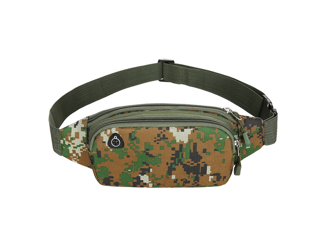 Cinturón deportivo multifuncional de lona Yuysan, impermeable, tamaño de 8 pulgadas, color camuflaje selvático.