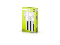 Cubertería SAN IGNACIO FUNNY (Negro - Acero Inoxidable - 24 Piezas)