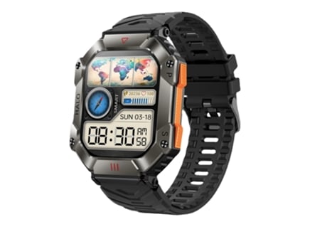 Reloj inteligente militar para exteriores para hombre, relojes deportivos de altitud y aire, GPS, seguimiento de movimiento, brújula, llamada Bluet...