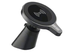 Cargador Sem Carro Ventilação Livre Qi Carregamento YIZHOOD Negro